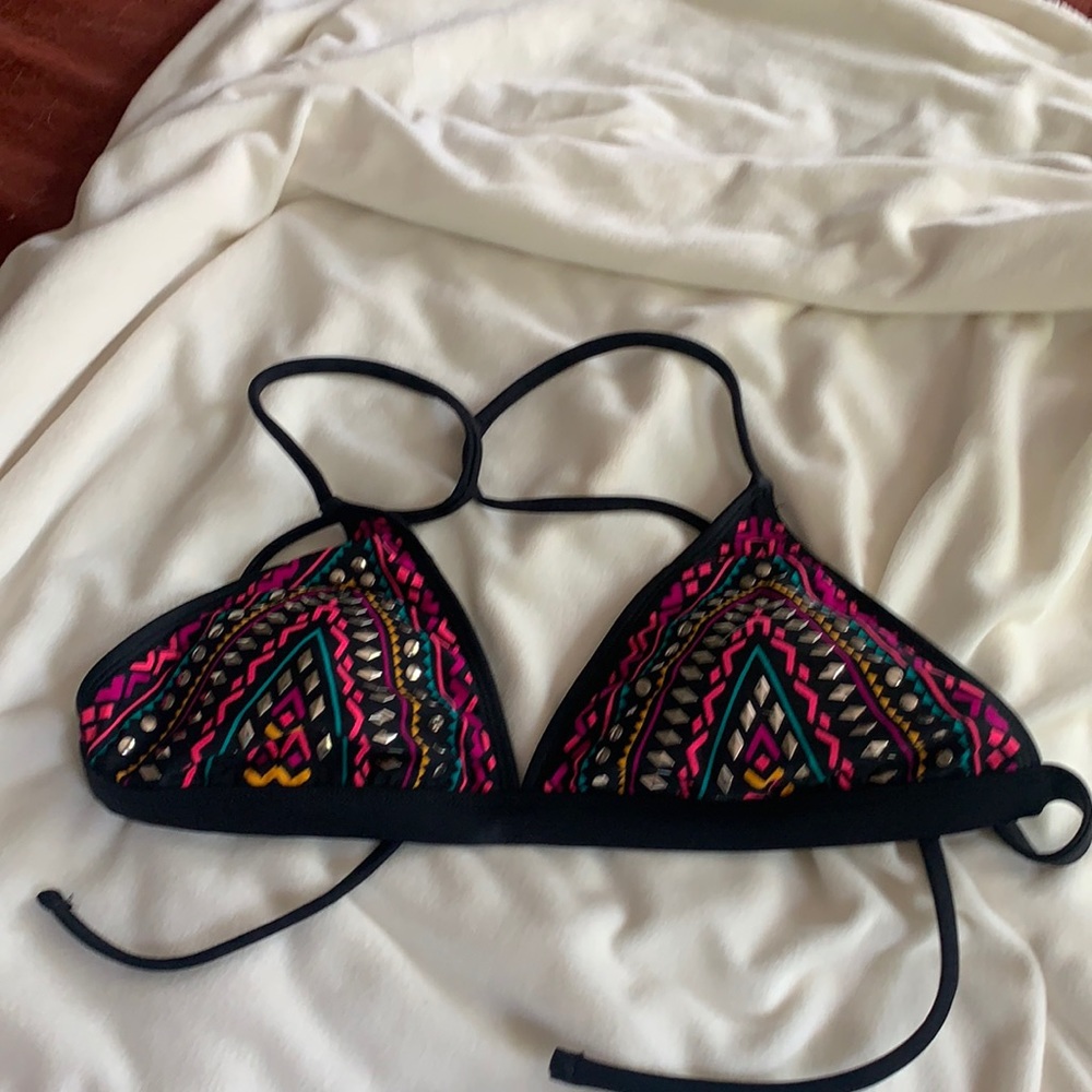 Swimsuit top.